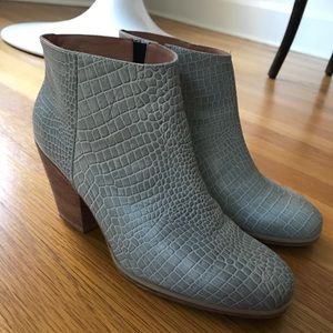 Rachel Comey Mars Boots grey crocodile print